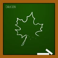 Vector maple leaf icon Eps10
