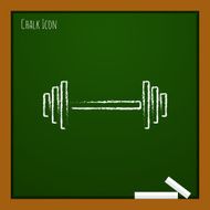 Vector dumbbell icon Eps10