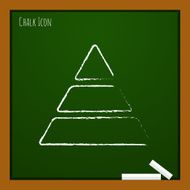 Vector pyramid icon Eps10 N2