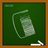 Vector hairbrush icon Eps10