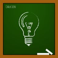 Vector lightbulb blue icon Eps10