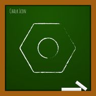 Vector nut icon Eps10