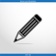 Vector pencil web flat icon N2