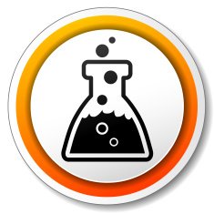 chemistry orange icon