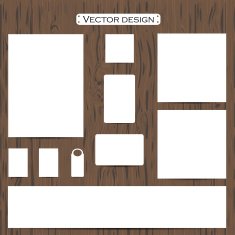 Vector blank paper template on a background N2