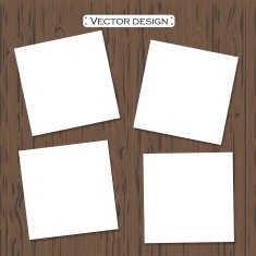 Vector blank paper template on a background N3
