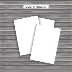 Vector blank paper template on a background N4