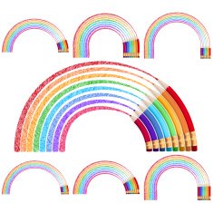 Colour pencils isolated on white EPS 10 N6
