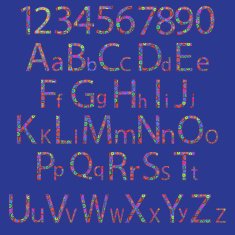 Alphabet and numbers N2
