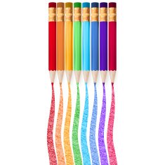 Colour pencils isolated EPS 10 N2