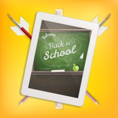 Education school concept with tablet EPS 10
