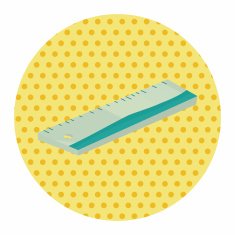 stationary ruler theme elements vector eps N10