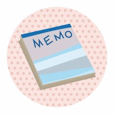stationary note theme elements vector eps N9