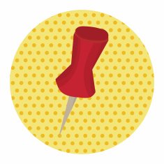 stationary pushpin theme elements vector eps N10