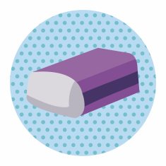 stationary eraser theme elements vector eps N11
