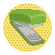 stationary stapler theme elements vector eps N10