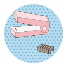 stationary stapler theme elements vector eps N11