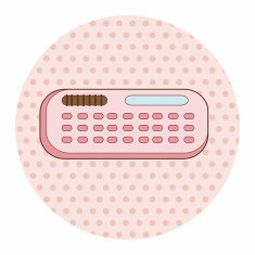 stationary calculator theme elements vector eps N3