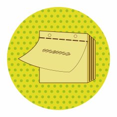 stationary note theme elements vector eps N12