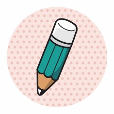 stationery pencil theme elements vector eps N9