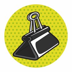 stationary spring clip theme elements vector eps N6