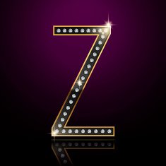3d elegant diamond letter Z
