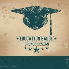 Hat concept human resource design on grunge background