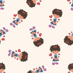 student cartoon seamless pattern background N7