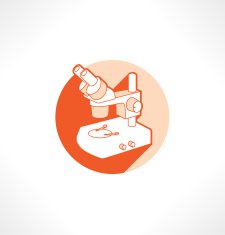 Microscope vector icon