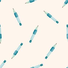 automatic pencil cartoon seamless pattern background