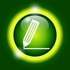Flat icon of notes