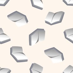 learning book cartoon seamless pattern background N3