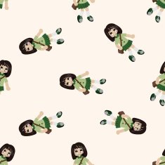 student cartoon seamless pattern background N28