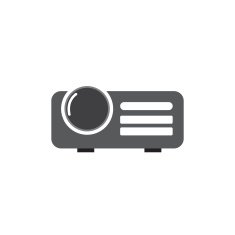 projector icon vector illustration eps10 on white background