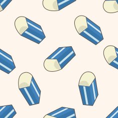 eraser cartoon seamless pattern background
