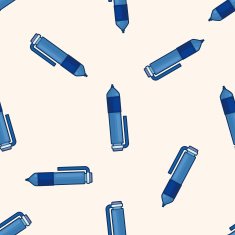 pen cartoon seamless pattern background N4