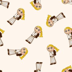 student cartoon seamless pattern background N48