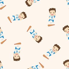 student cartoon seamless pattern background N53