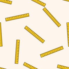 ruler cartoon seamless pattern background N6