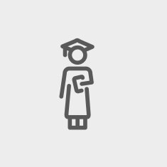 Graduation thin line icon N2