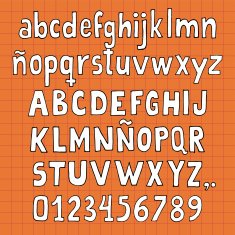 Alphabet handmade