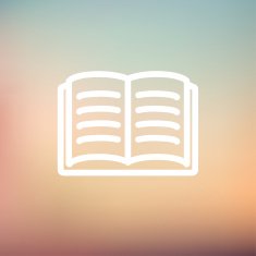 Open book thin line icon N2