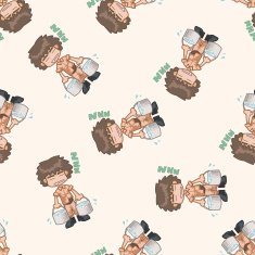 student cartoon seamless pattern background N58