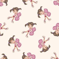 student cartoon seamless pattern background N59