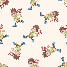 student cartoon seamless pattern background N60