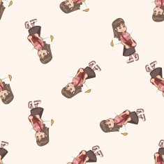 student cartoon seamless pattern background N62