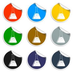 laboratory glass icon vector illustration Flat design style N7