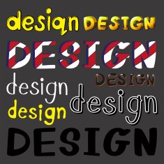 Set of design artworks