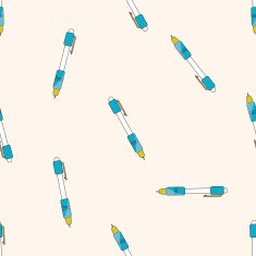automatic pencil cartoon seamless pattern background N3