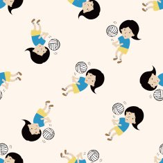 student cartoon seamless pattern background N89